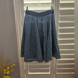 Metro Wear Striped Blue Women's Skirt Size XL